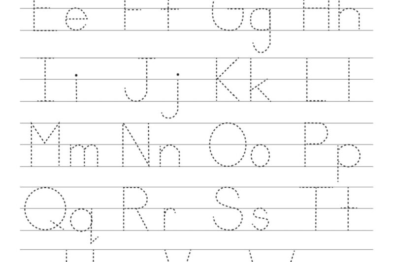 Free Printable Trace Letters Printable