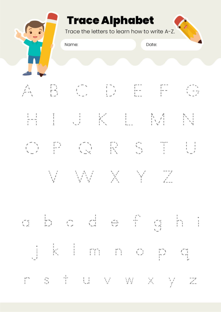 Free Printable Tracing Letters Worksheets - Printable Free Tracing Alphabet Letters A Z Printable Alphabet ...