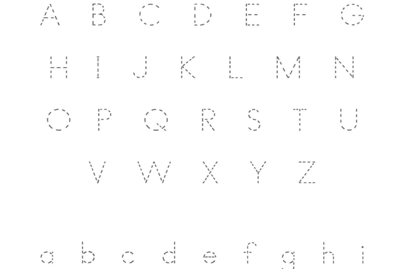Free Printable Tracing Letters Worksheets