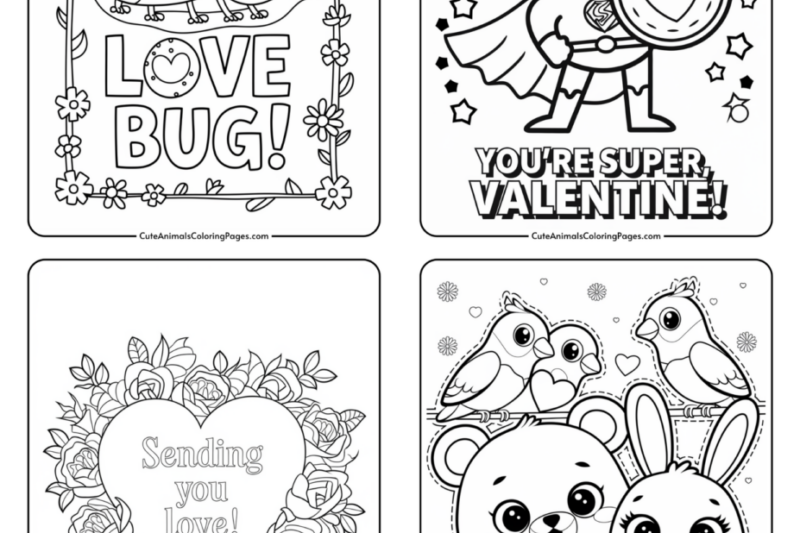 Free Printable Valentine Cards Black And White