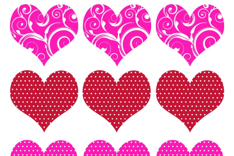 Free Printable Valentine’s Day Hearts