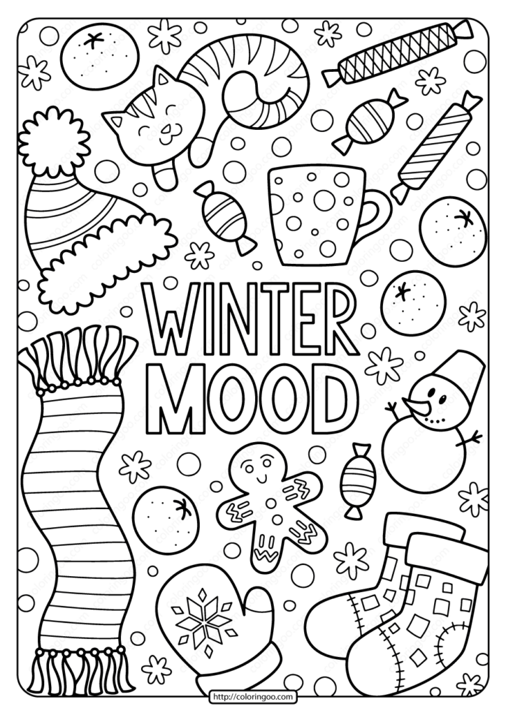 Free Printable Winter Activity Sheets - Printable Calendars AT A GLANCE