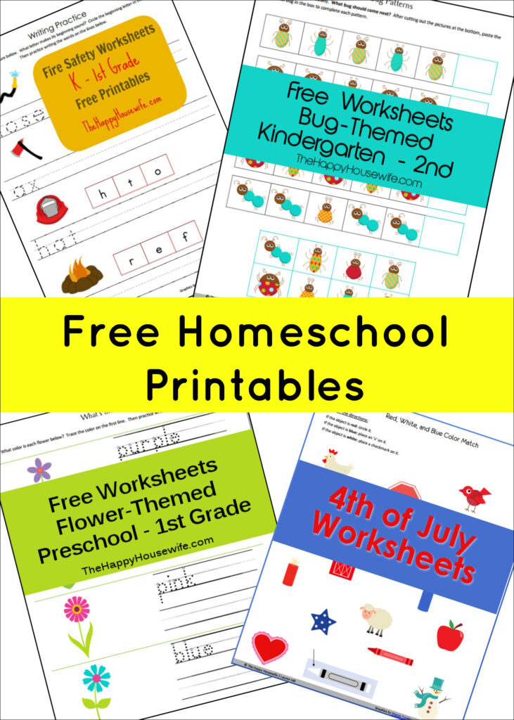 Free Printable Worksheets For Homeschool – Homeschool Free Printables – The Happy Housewife™ :: Home Schooling Free Printable Worksheets For Homeschool - Homeschool Free Printables - The Happy Housewife™ :: Home Schooling