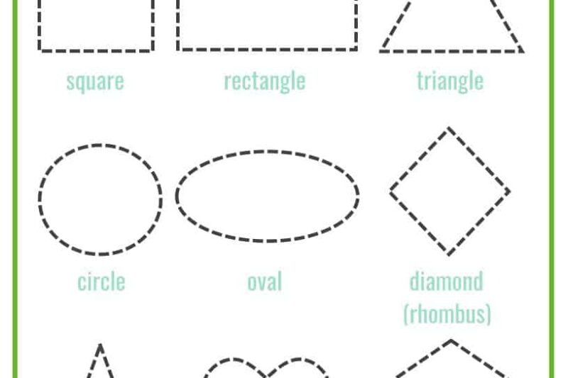 Free Printable Worksheets For Kindergarten Shapes