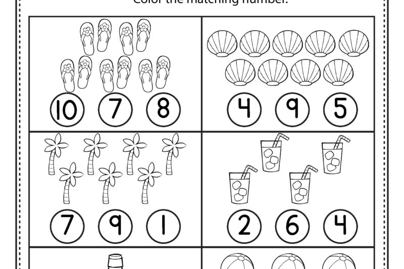 Free Printable Worksheets For Preschool Math
