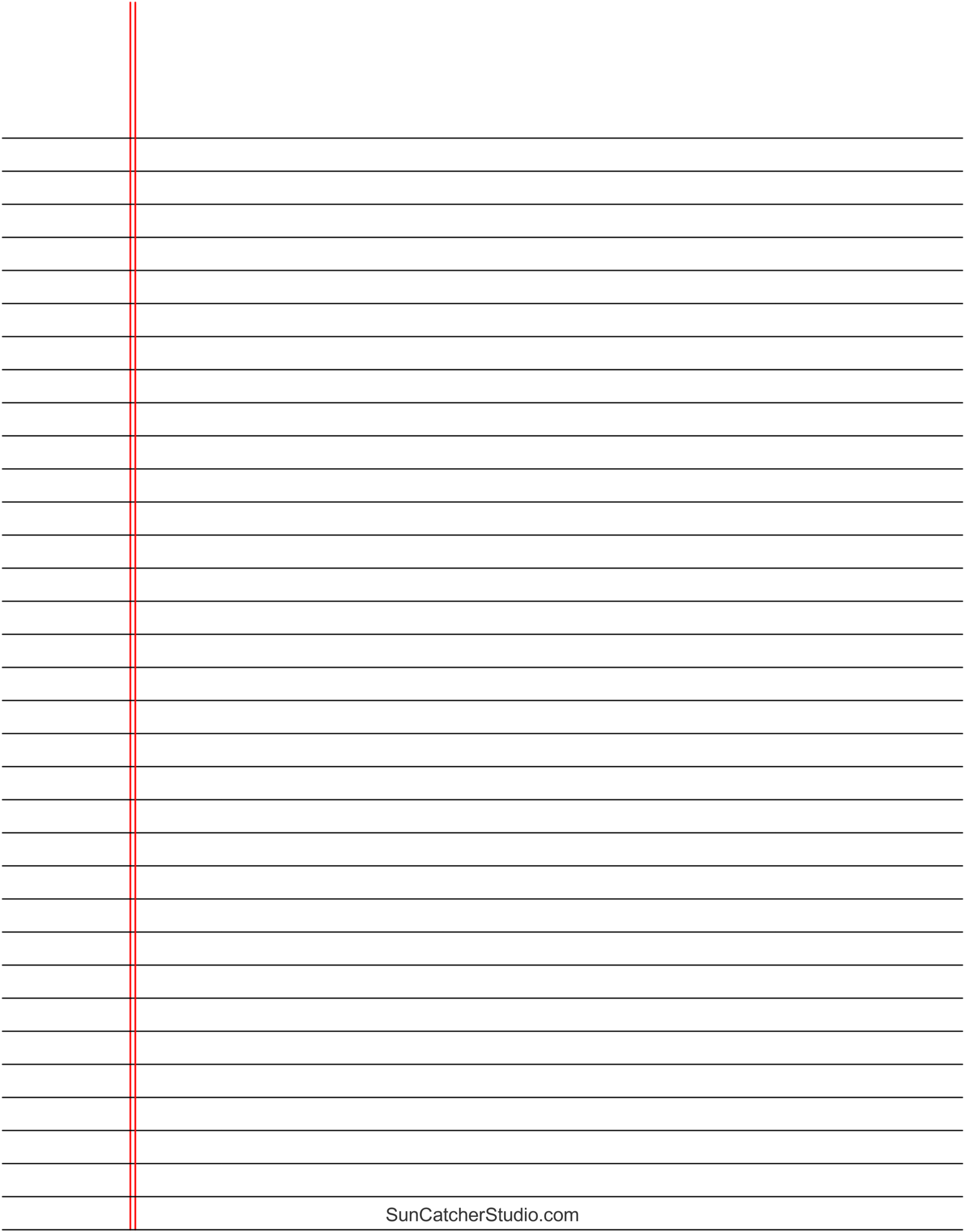 Free Printable Writing Paper For Kindergarten featuring lined paper for young learners