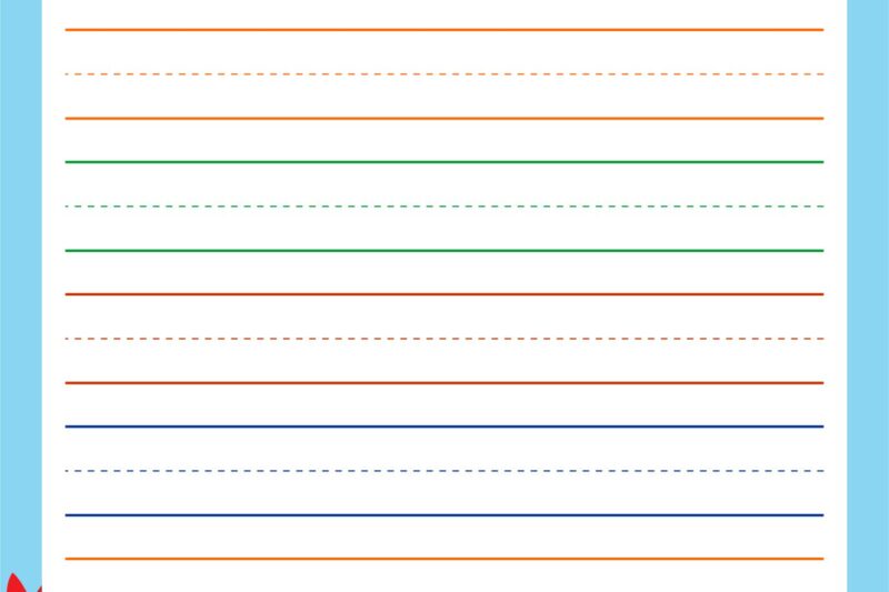 Free Printable Writing Paper Kindergarten