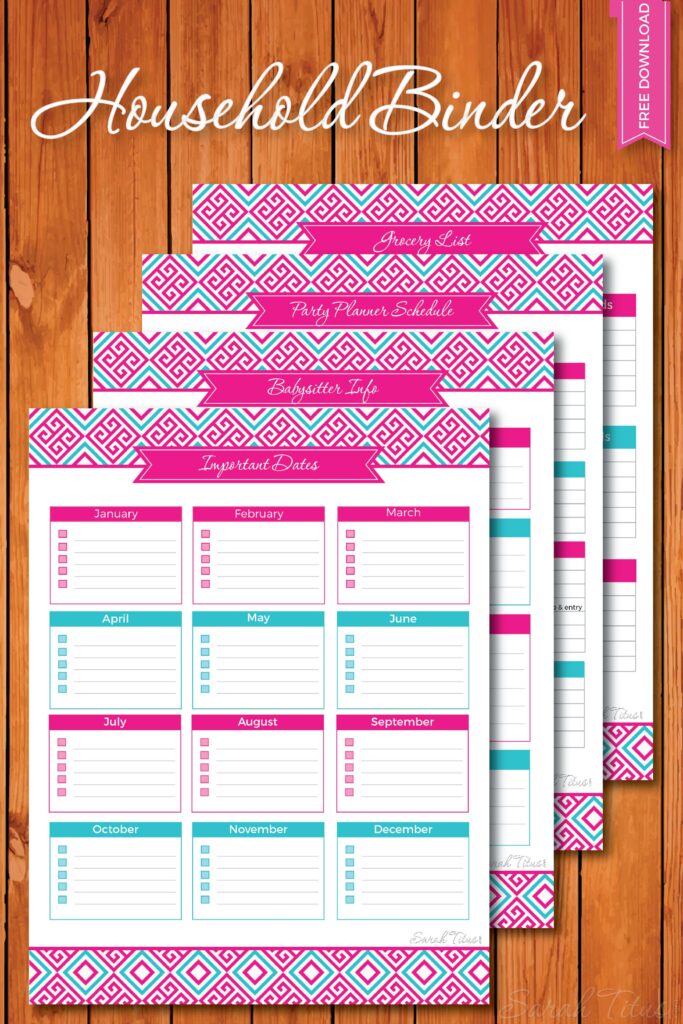 Free Printables For Home Management Binder Free Printables For Home Management Binder