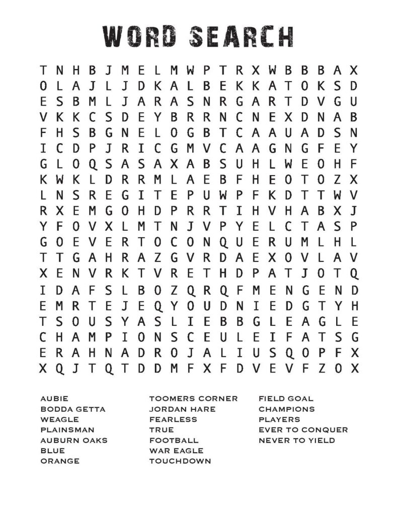 Free Printables Word Search Free Printables Word Search