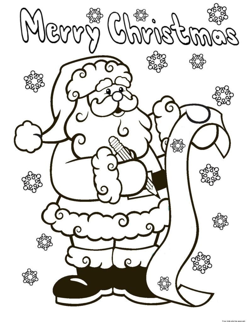 Free Santa Printable Coloring Pages – santa claus wish list printable christmas coloring pages for kids … Free Santa Printable Coloring Pages - santa claus wish list printable christmas coloring pages for kids ...