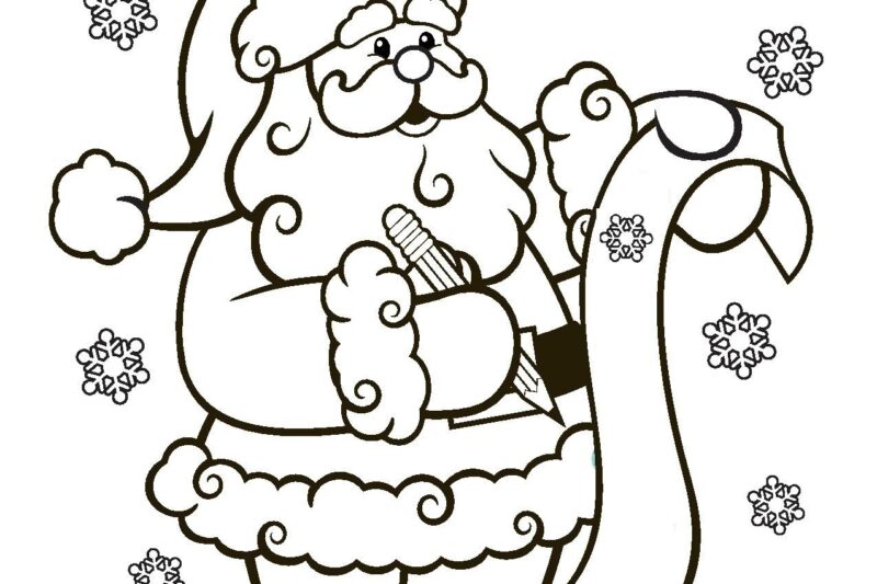 Free Santa Printable Coloring Pages