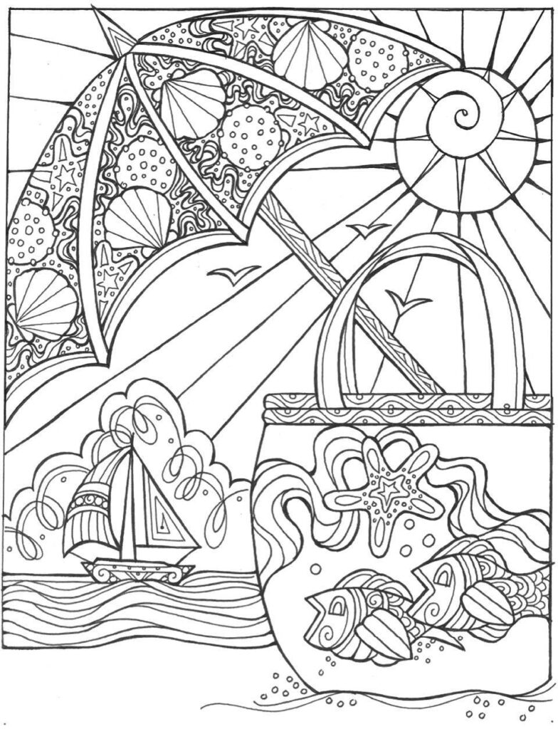 Free Summer Coloring Pages For Adults - Free Coloring Pages For Adults Summer