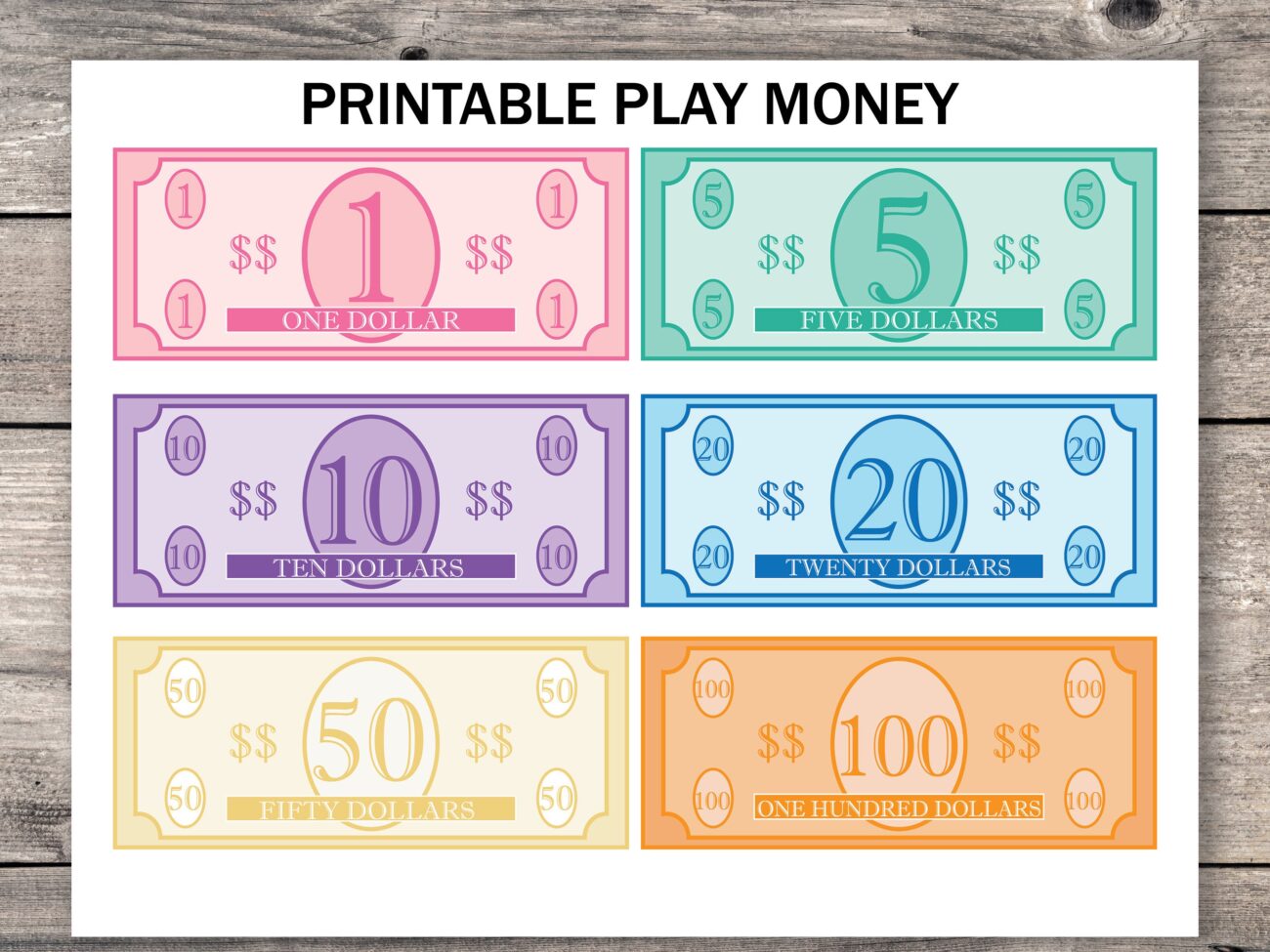 Free Template For Play Money - Realistic Printable Play Money Printable World Holiday/blank Play Money ...