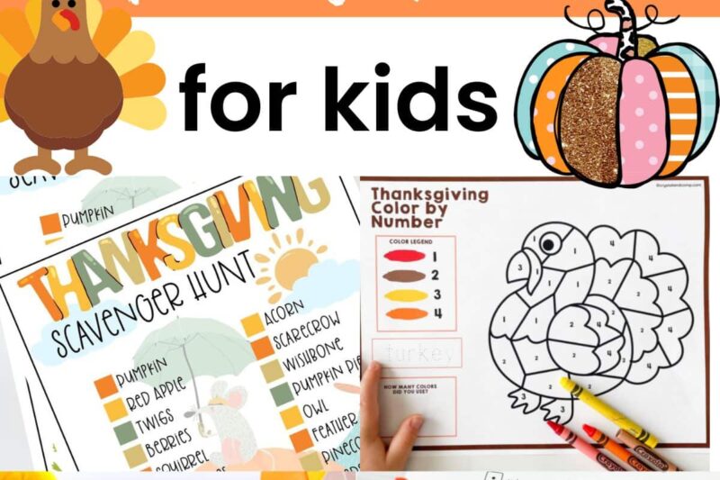 Free Thanksgiving Printables For Kids