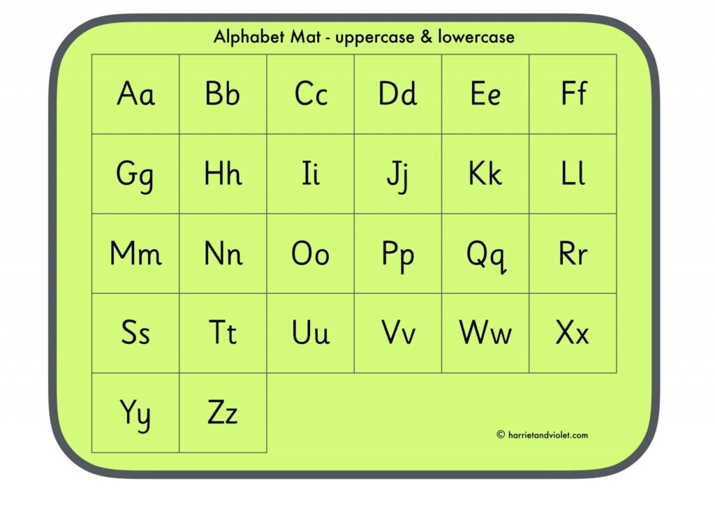 Free Upper And Lower Case Alphabet Letters Printable