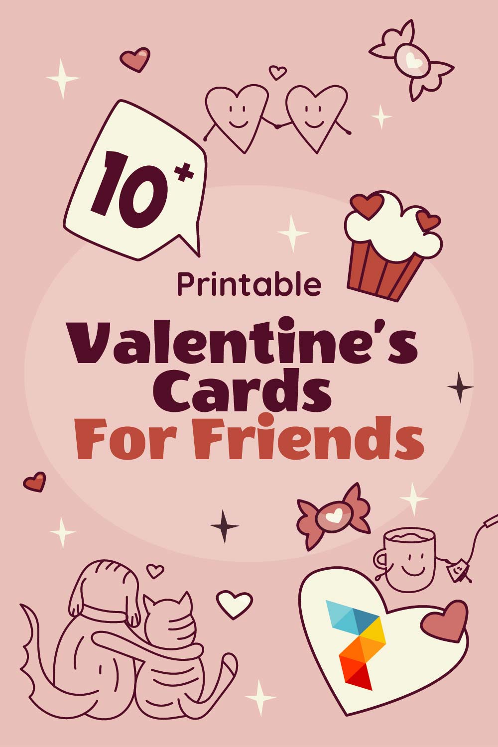 Free Valentines Cards For Friends - Valentine's Cards For Friends - 11 Free PDF Printables | Printablee