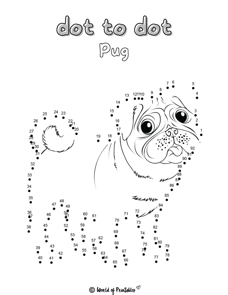 Free Wild Animals Dot to Dot PDF - worksheetspack - Worksheets Library