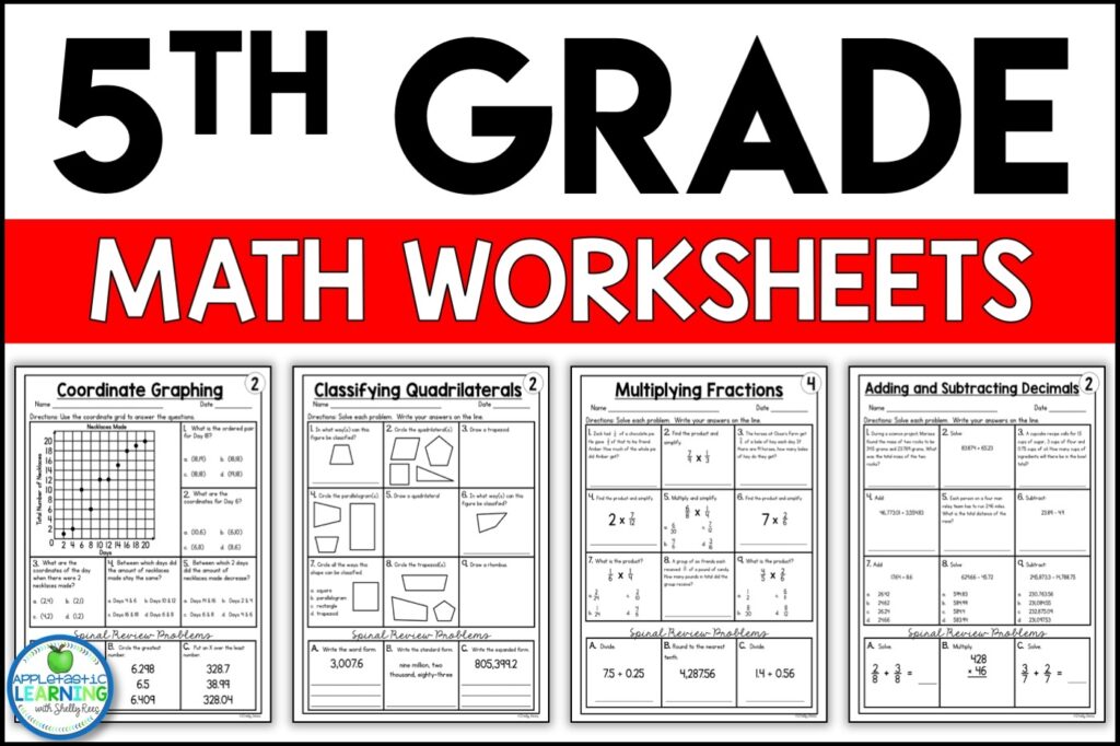 Free Worksheets For 5th Grade – 5th Grade Free Printable Math Worksheets – Printable Math Worksheets Free Worksheets For 5th Grade - 5th Grade Free Printable Math Worksheets - Printable Math Worksheets
