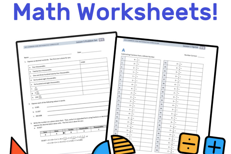 Free Worksheets For 6th Grade