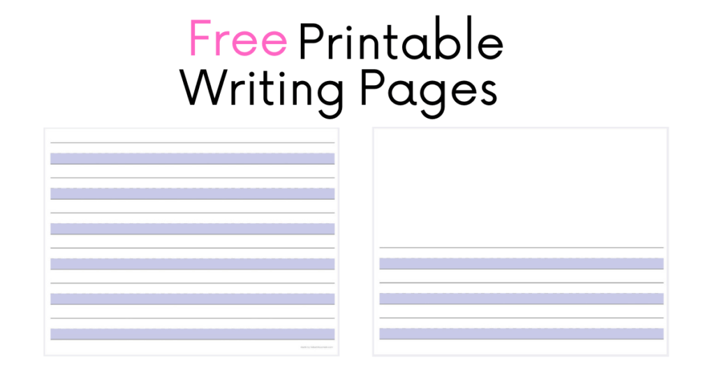 Free Writing Paper for Kids – Printable Template Free writing paper template with lines for children to practice writing