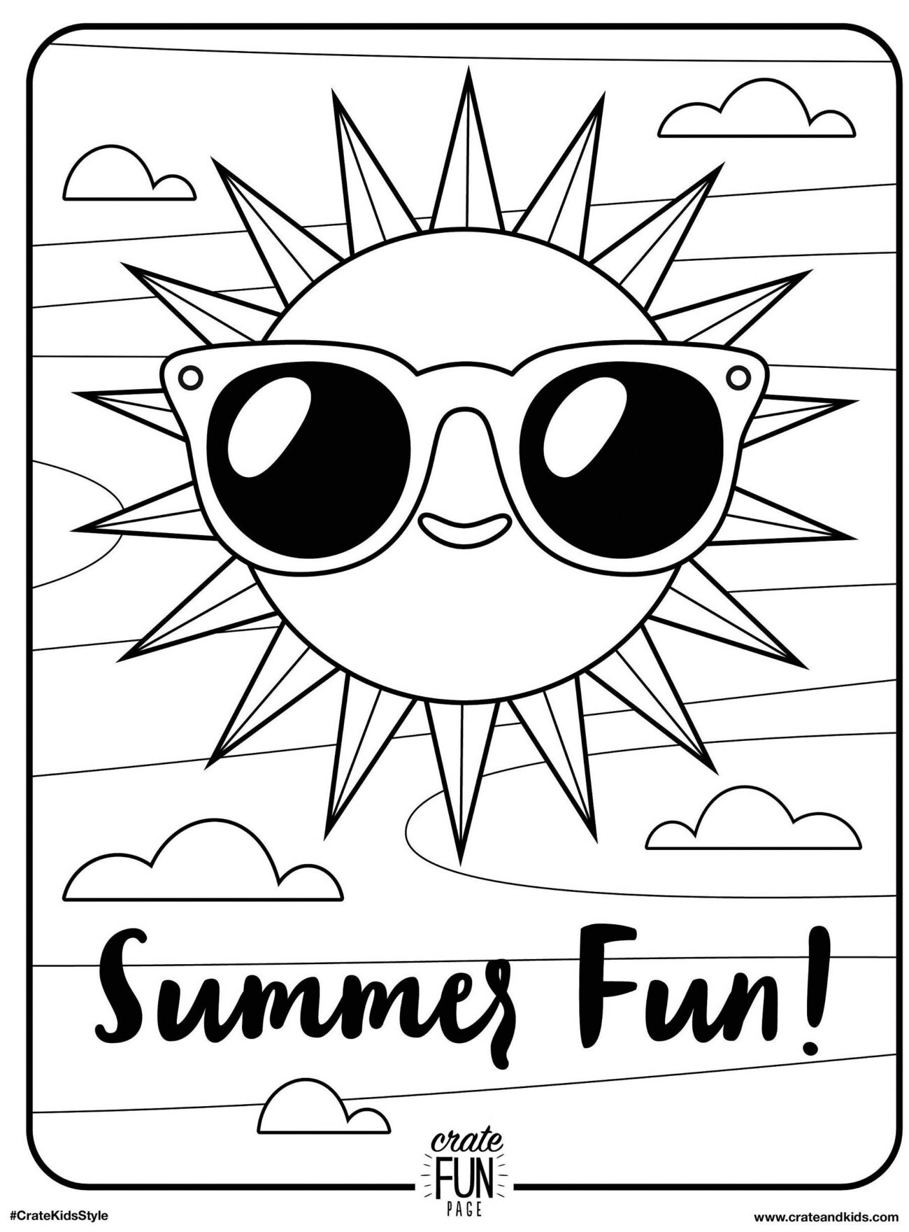 Fun Coloring Pages For Summer - Summer Coloring Pages For Kids