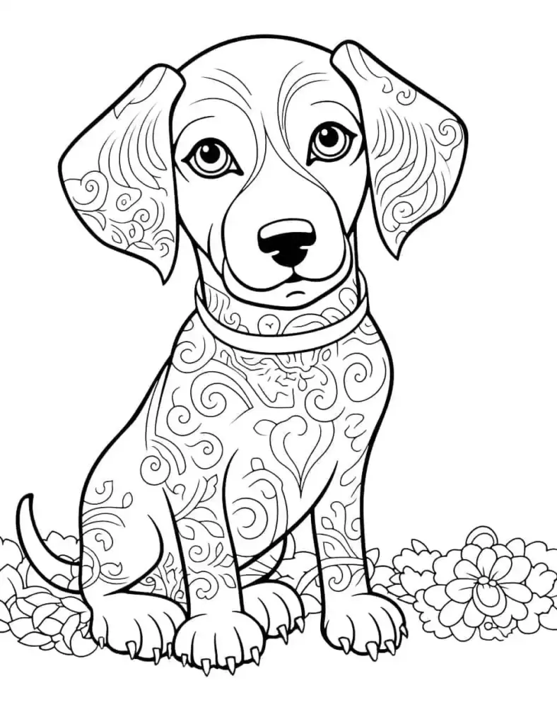Fun & Free Dog Coloring Sheets! (Printable) - Printables for Everyone