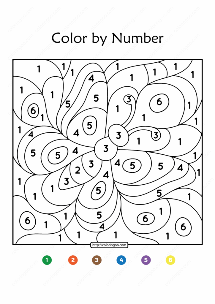 Fun & Free Printable Color By Number Pages! - Printables for Everyone