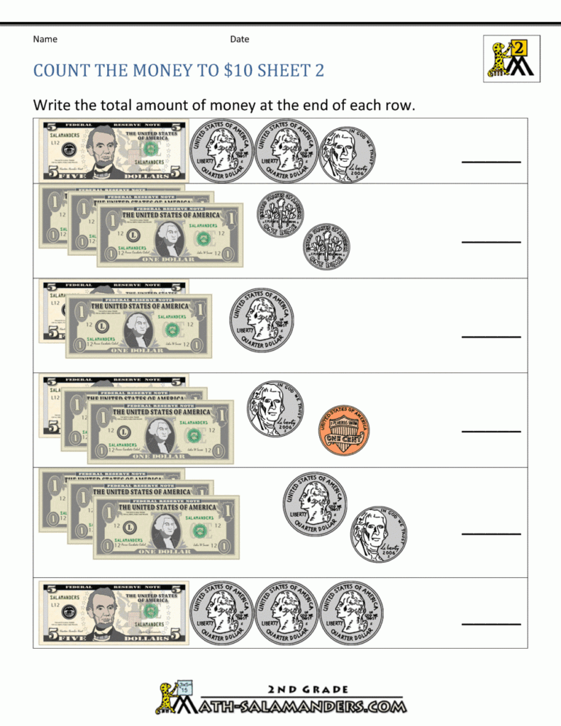 Fun Free Printable Money Counting Worksheets! – Printables for Everyone Fun Free Printable Money Counting Worksheets! - Printables for Everyone