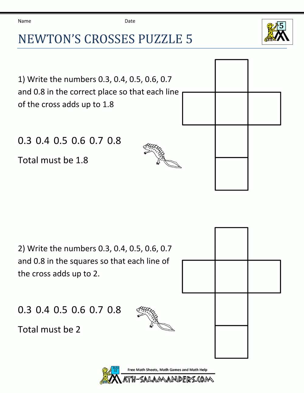 Fun Math Worksheets For 5th Grade - Free Printable