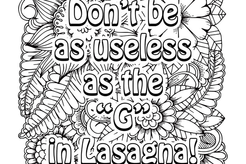 Funny Coloring Sheets For Adults