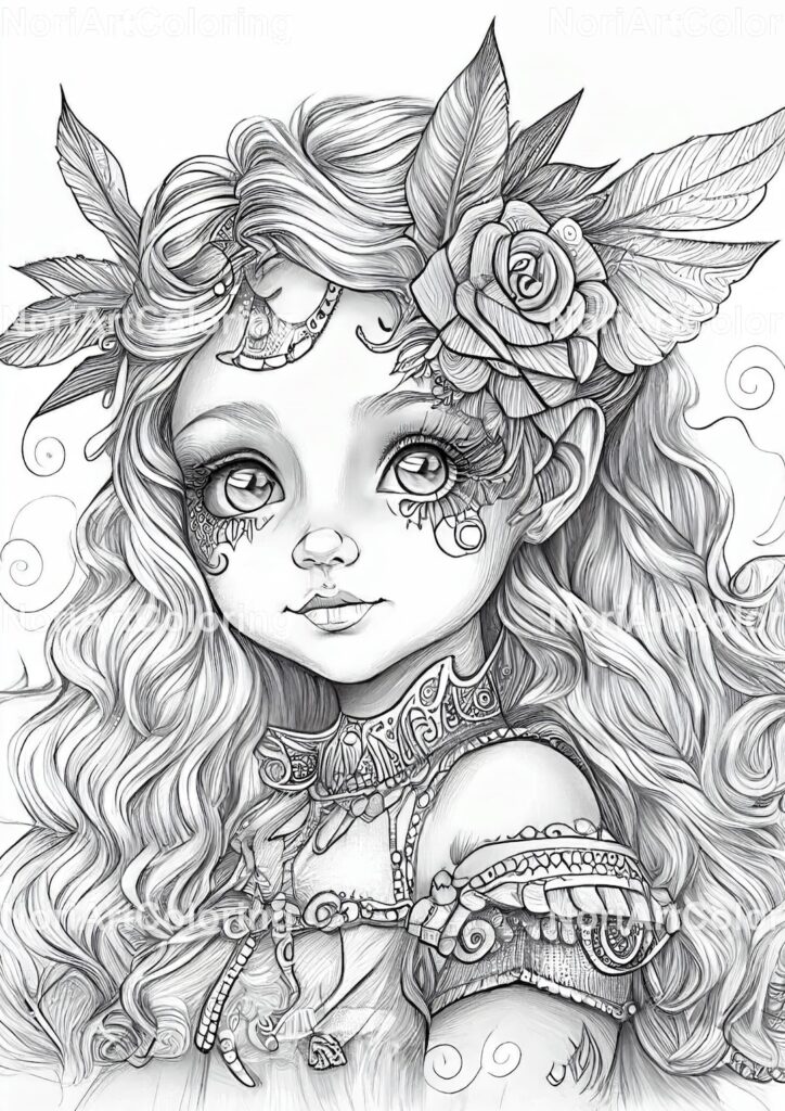 Girl Coloring Pages For Adults Printable [2025]