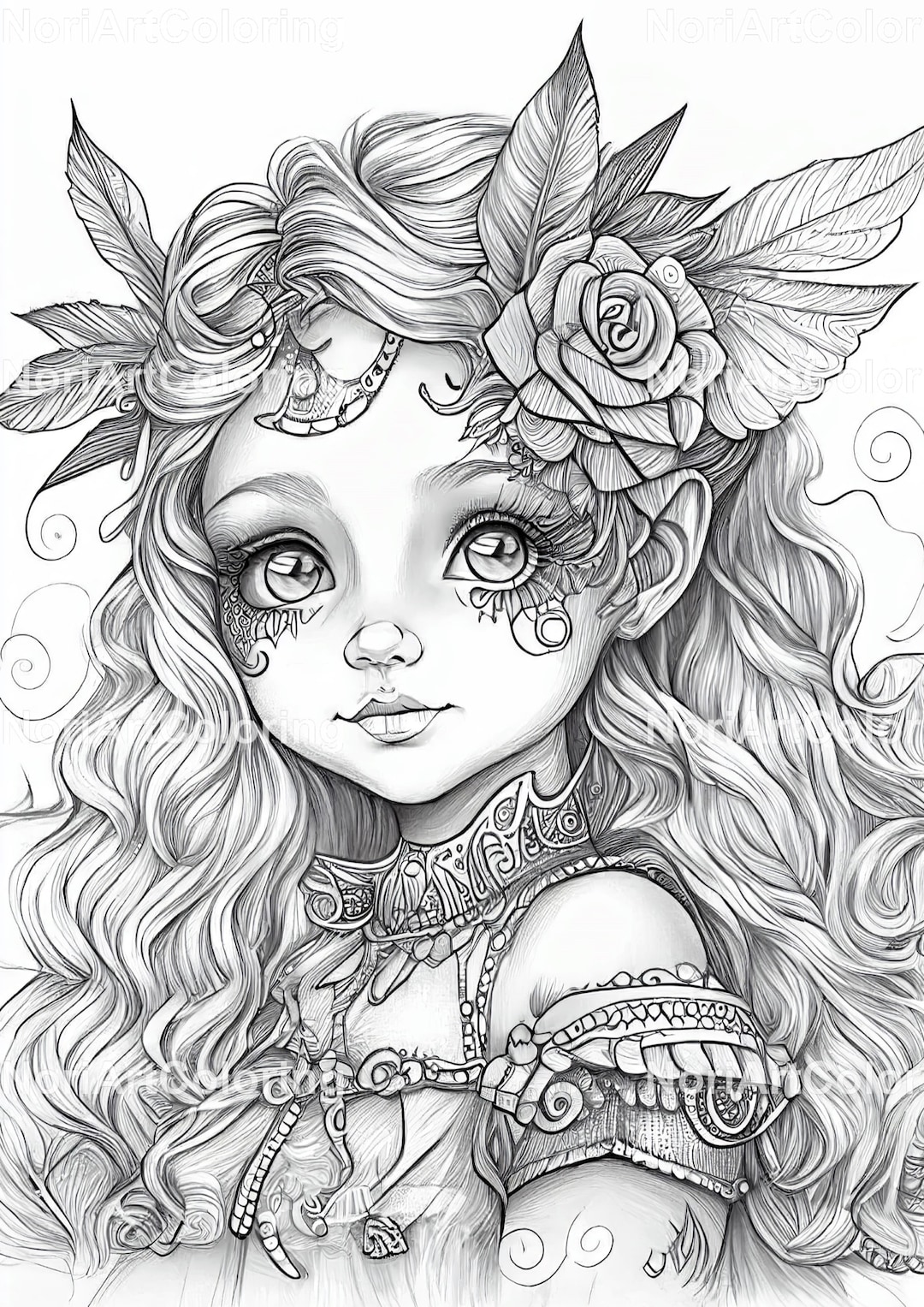 Girl Coloring Pages For Adults Printable [2025]