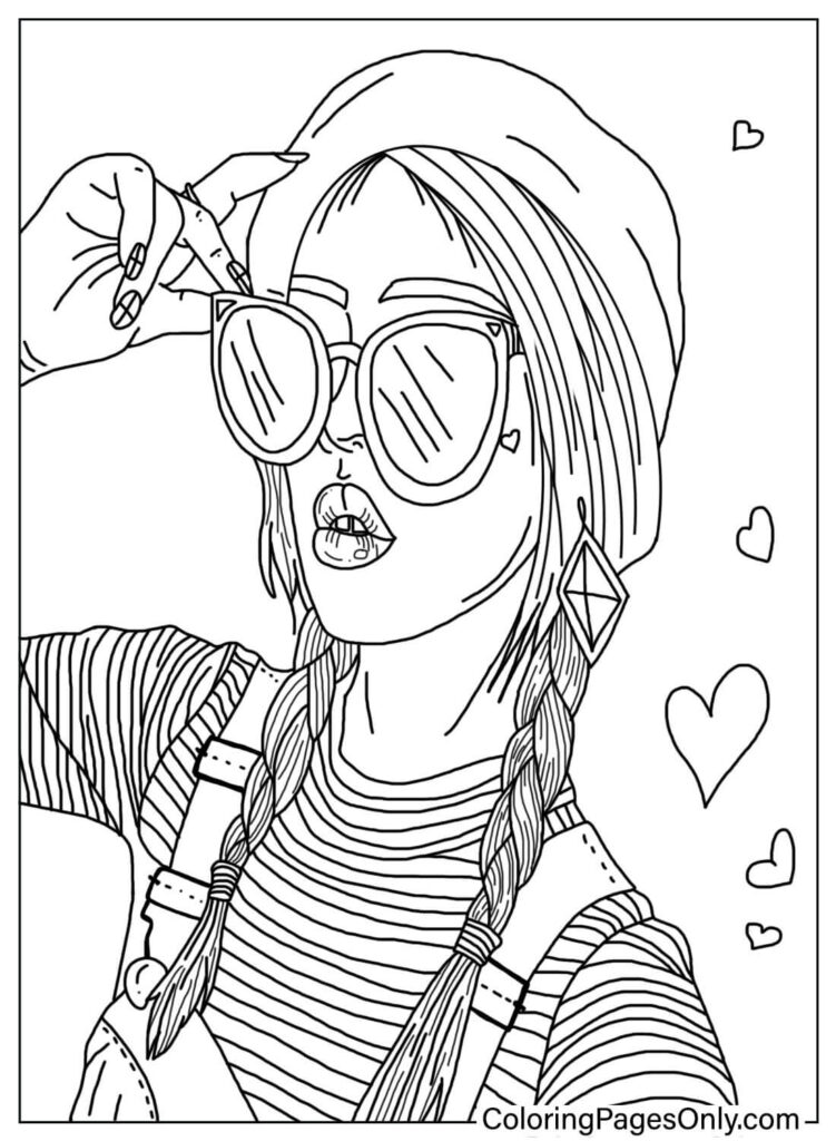 Girly Coloring Pages