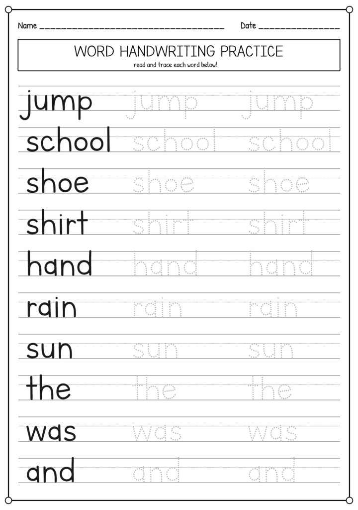 "Grade 1 Handwriting Worksheets: Free Printable Practice for Kids"