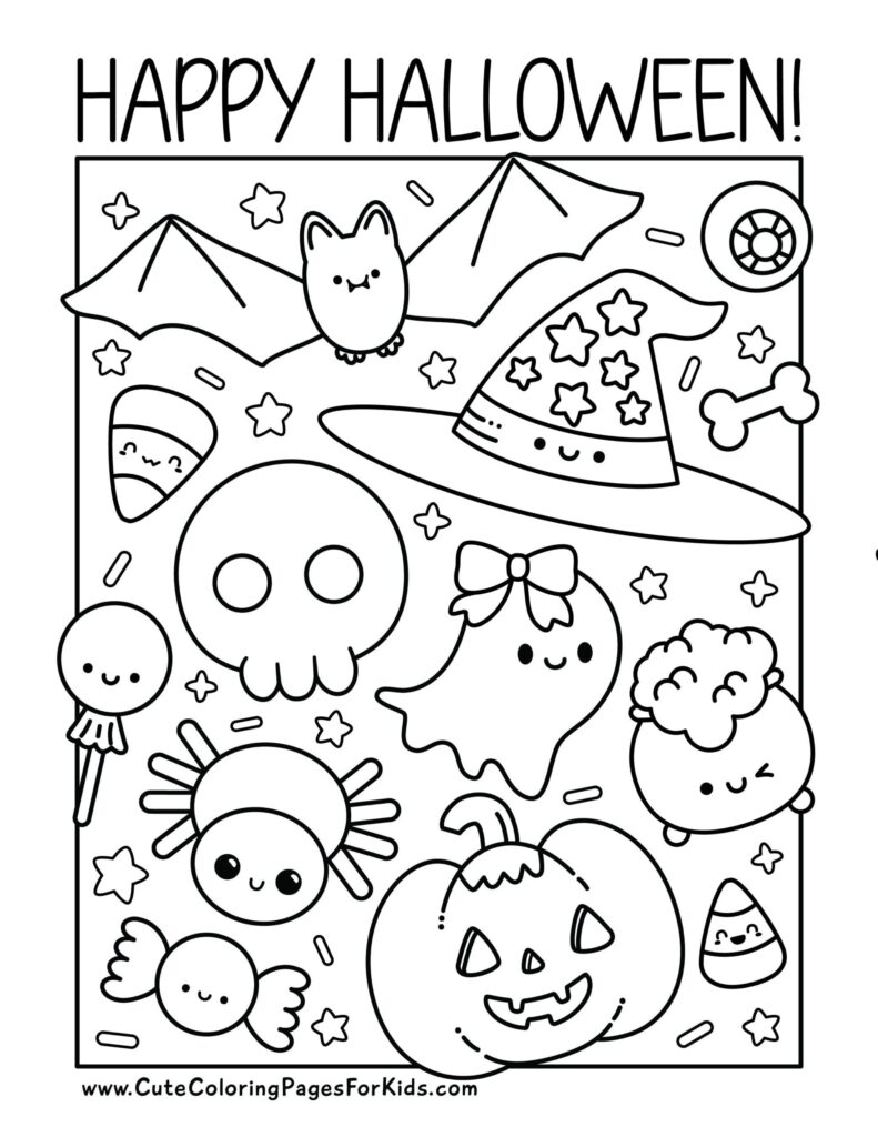 Halloween Coloring Pages Cute