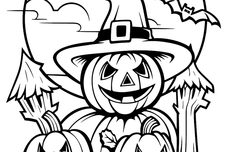Halloween Coloring Sheet Free Printable