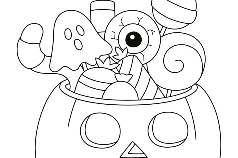 Halloween Coloring Sheets For Kids Free