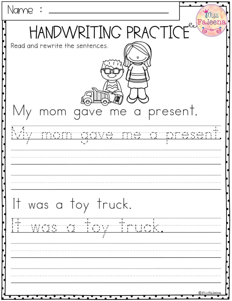 Handwriting Practice Worksheet | Handwriting practice worksheets … Handwriting Practice Worksheet | Handwriting practice worksheets ...