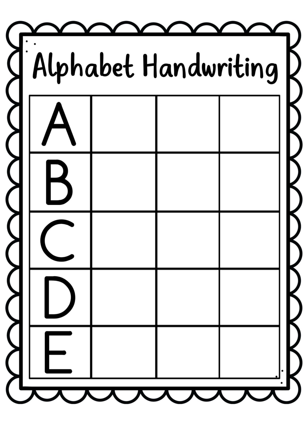 Handwriting Sheets For 4 Year Olds - Fun and Engaging Handwriting Worksheets for 4-Year-Olds | Creative ...