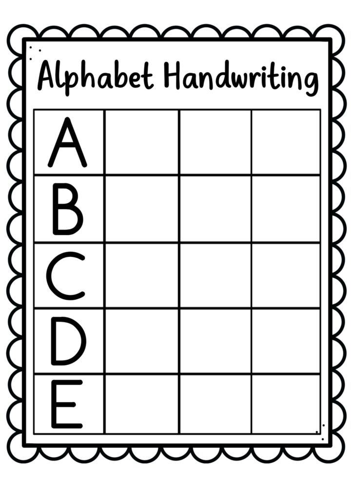 Handwriting Sheets For 4 Year Olds - Fun and Engaging Handwriting Worksheets for 4-Year-Olds | Creative ...