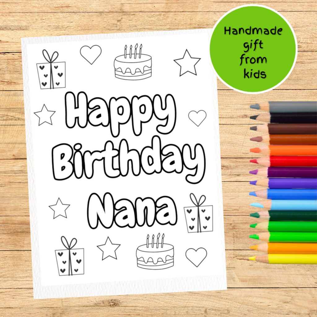 Happy Birthday Coloring Page Printablehappy Birthday Coloring Pages For ...