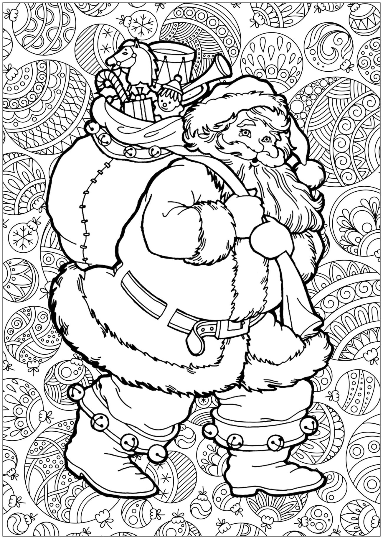 Hard Christmas Coloring Pages For Adults - Hard Christmas Coloring Pages