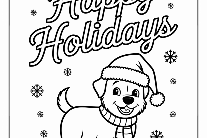 Holiday Free Printable Coloring Pages