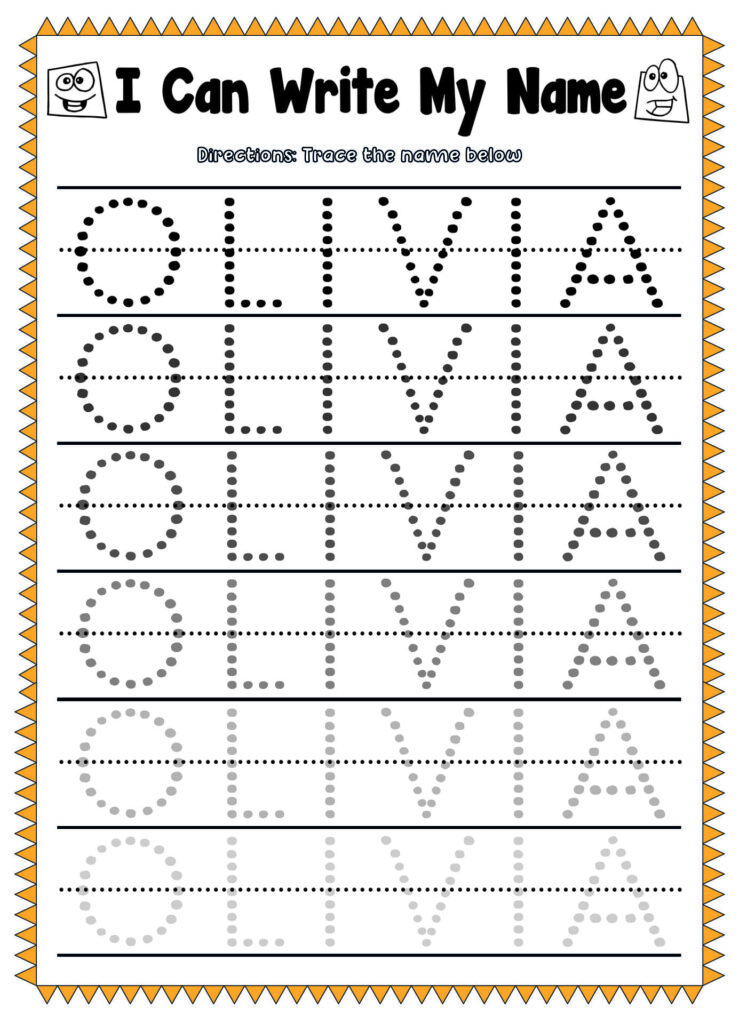 How To Make Printable Name Tracing Worksheets - Printable Templates Free