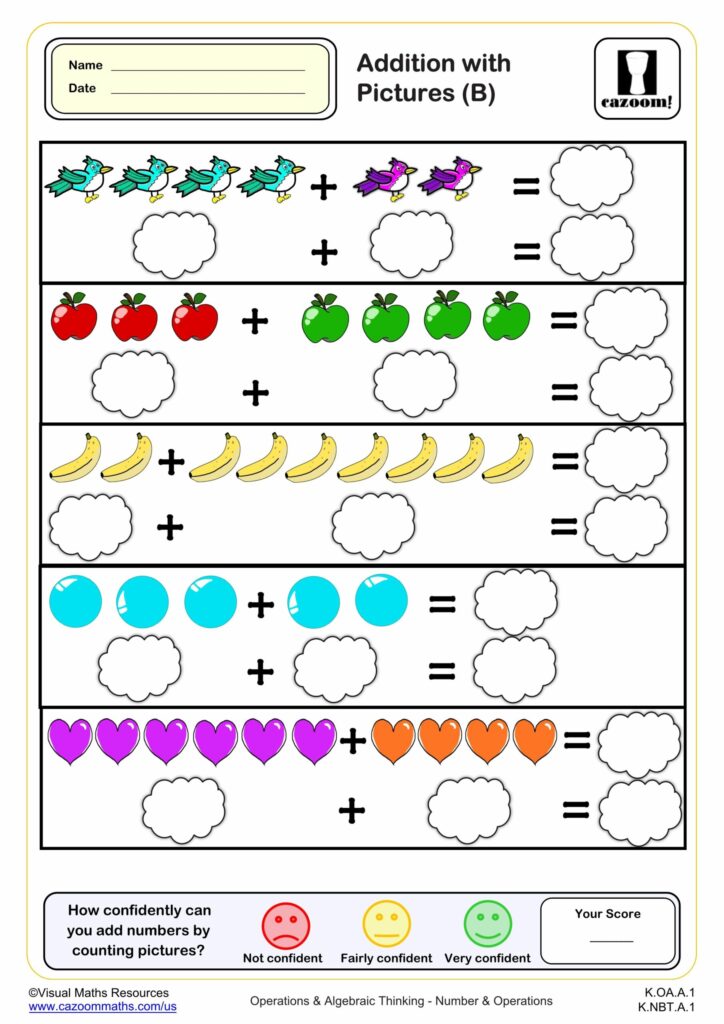 Kindergarten Adding With Pictures Worksheets – Free Preschool & Kindergarten Addition Worksheets – Printable … Kindergarten Adding With Pictures Worksheets - Free Preschool & Kindergarten Addition Worksheets - Printable ...