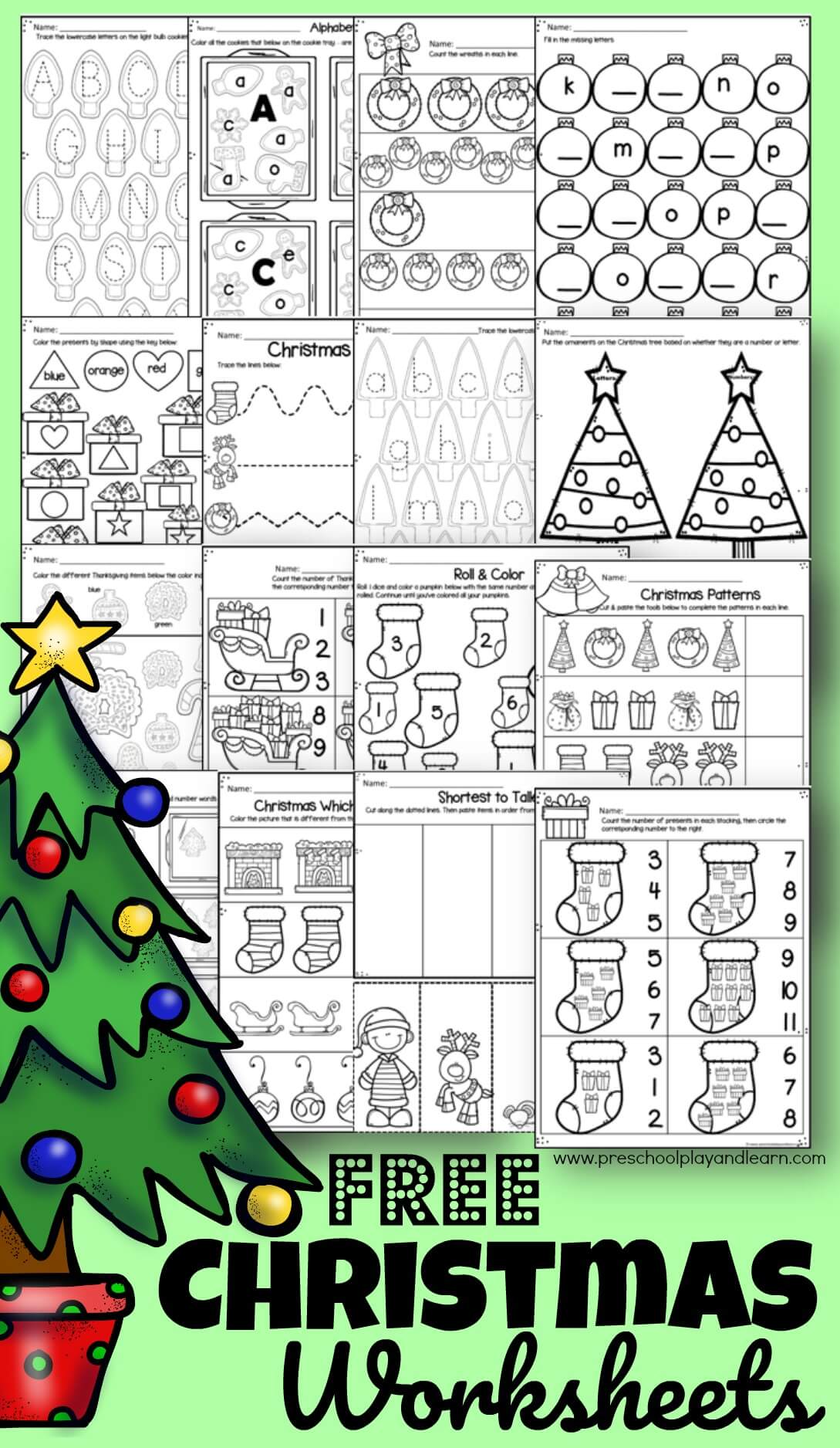Kindergarten Christmas Worksheets Free Printables - Kindergarten Christmas Worksheets Free Printable | Fanny Printable
