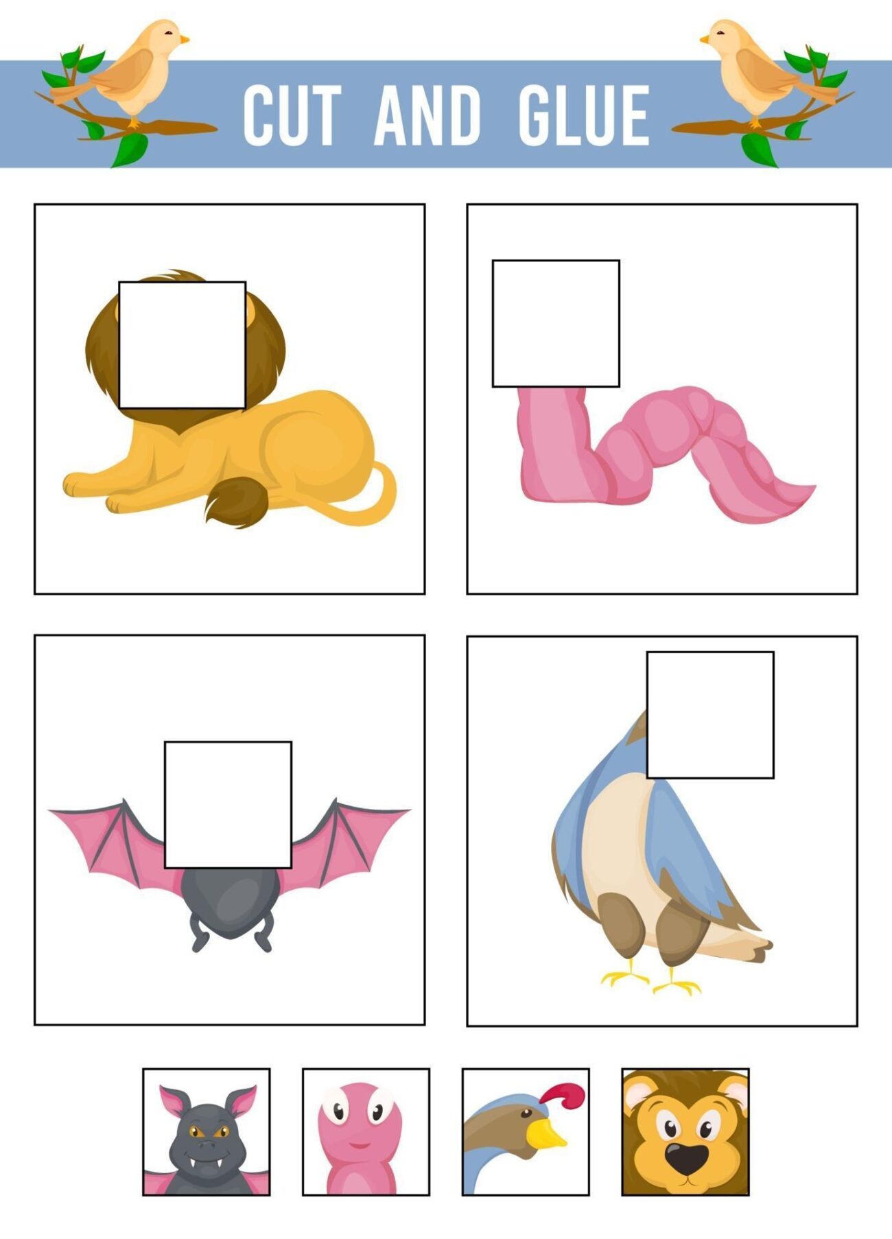 Kindergarten Cut And Glue Worksheets - Pre K Cut And Glue Worksheets - Printable Calendars AT A GLANCE