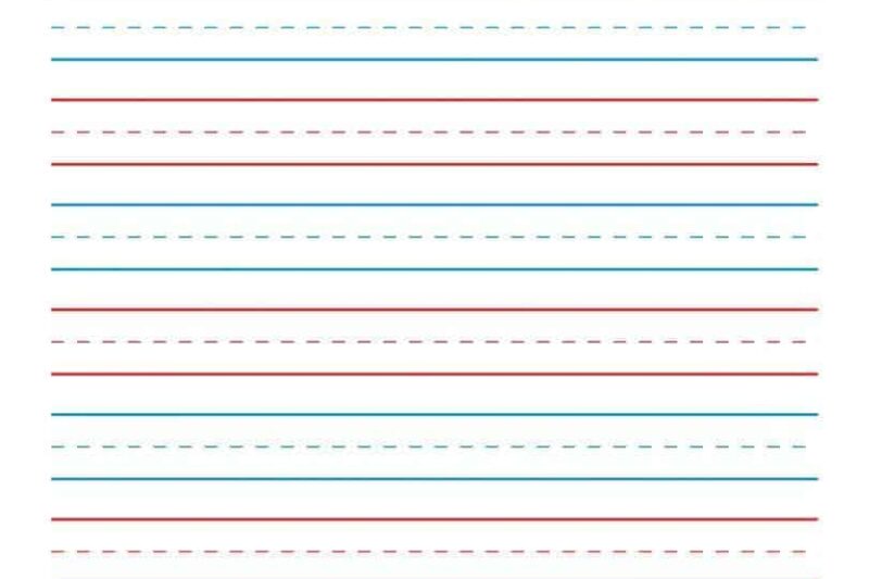 Kindergarten Lined Paper Free Printable