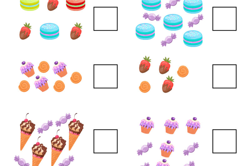 Kindergarten Math Worksheets Cut And Paste