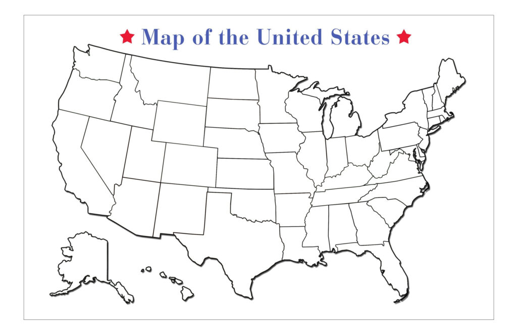 Large Blank United States Map Printable | Adams Printable Map Large Blank United States Map Printable | Adams Printable Map